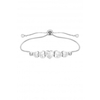 Jon Richard Crystal Heart Cubic Zirconia Toggle Bracelet