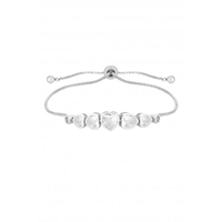Jon Richard Crystal Heart Cubic Zirconia Toggle Bracelet