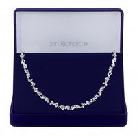 Jon Richard Cubic Zirconia Crystal Baguette Fine Necklace - Gift Boxed