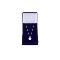 Jon Richard Cubic Zirconia Crystal Halo Pendant Necklace - Gift Boxed