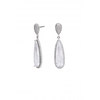 Jon Richard Cubic Zirconia Long Pear Drop Earrings