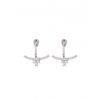 Jon Richard Cubic Zirconia Two Part Earrings