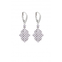 Jon Richard Diamond Shape Cubic Zirconia Earrings