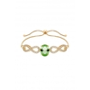 Jon Richard Erinite Infinity Cubic Zirconia Toggle Bracelet