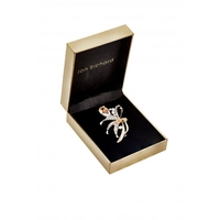 Jon Richard Gold And Aurora Borealis Brooch - Gift Boxed
