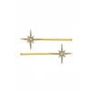Jon Richard Gold Plated and Opal Hair Slides - Pack of 2