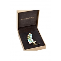 Jon Richard Gold Plated Aurora Borealis Brooch - Gift Boxed