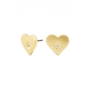 Jon Richard Gold Plated Centre Stone Heart Earrings