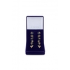 Jon Richard Gold Plated Cubic Zirconia And Blue Mixed Stone Earrings - Gift Boxed