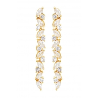 Jon Richard Gold Plated Cubic Zirconia Mixed Stone Earrings