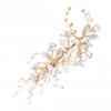 Jon Richard Gold Plated Harmony Gold Leaf And Crystal Sprig Clip