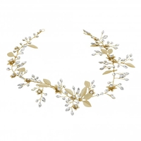 Jon Richard Gold Plated Leaf Hair Vine