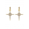 Jon Richard Gold Plated Opal and Cubic Zirconia Earrings