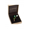 Jon Richard Green Enamel Brooch - Gift Boxed