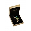Jon Richard Green Flower Brooch - Gift Boxed