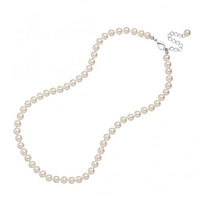 Jon Richard Long Cream Pearl Clasp Necklace