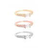 Jon Richard Mixed Plate Cubic Zirconia Centre Stone Ring