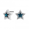 Jon Richard Radiance Collection Bermuda Blue Star Stud Earrings