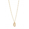 Jon Richard Radiance Collection Gold Plated Chain Shadow Pendant Necklace