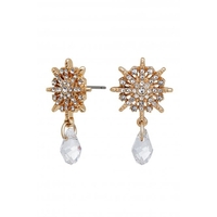 Jon Richard Radiance Collection Gold Plated Crystal Cut Fine Celestial Drop Earrings
