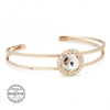 Jon Richard Radiance Collection Gold Plated Crystal Pave Surround Circle Bangle