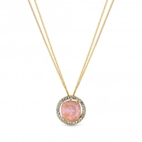 Jon Richard Radiance Collection Gold Plated Ivory Cream Halo Necklace