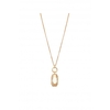 Jon Richard Radiance Collection Gold Plated Polished Link Golden Shadow Pendant Necklace