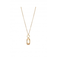 Jon Richard Radiance Collection Gold Plated Polished Link Golden Shadow Pendant Necklace