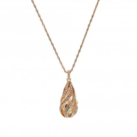 Jon Richard Radiance Collection Rose Gold Plated Cage Pendant Necklace
