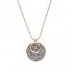 Jon Richard Radiance Collection Rose Gold Plated Crystal Rocks Pendant Necklace