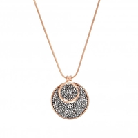 Jon Richard Radiance Collection Rose Gold Plated Crystal Rocks Pendant Necklace