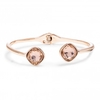 Jon Richard Radiance Collection Rose Gold Plated Crystal Vintage Cushion Bangle Bracelet