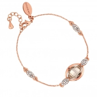 Jon Richard Radiance Collection Rose Gold Plated Lemon Fancy Pave Bracelet