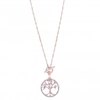 Jon Richard Radiance Collection Rose Gold Plated Tree of Love Pendant Necklace