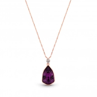 Jon Richard Radiance Collection Rose Gold Plated Trilliant Necklace