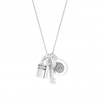 Jon Richard Radiance Collection Silver Crystal Charm Pendant Necklace