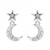 Jon Richard Radiance Collection Silver Plated Celestial Crystal Earrings