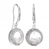 Jon Richard Radiance Collection Silver Plated Crystal Moon Shaker Drop Earrings