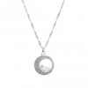 Jon Richard Radiance Collection Silver Plated Crystal Moon Shaker Pendant Necklace