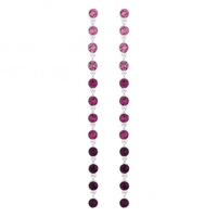 Jon Richard Radiance Collection Silver Plated Pink Ombre Statement Drop Earrings