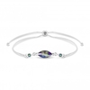 Jon Richard Radiance Collection Vitrail Light Encased Pear Toggle Bracelet