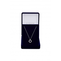 Jon Richard Rhodium Baguette Stone Cubic Zirconia Necklace