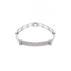 Jon Richard Rhodium Cubic Zirconia Bar Bracelet