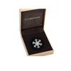 Jon Richard Rhodium Plate Cubic Zirconia Snowflake Brooch - Gift Boxed