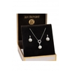 Jon Richard Silver Plated Cubic Zirconia Pearl Jewellery Set - Gift Boxed