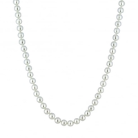 Jon Richard Silver Plated White Pearl Long Necklace