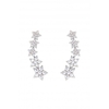 Jon Richard Star Cubic Zirconia Climber Earrings