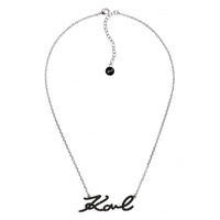Karl signature necklace created with Swarovski crystals