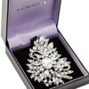 Large Crystal Encrusted Vintage Brooch