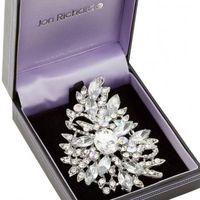 Large Crystal Encrusted Vintage Brooch